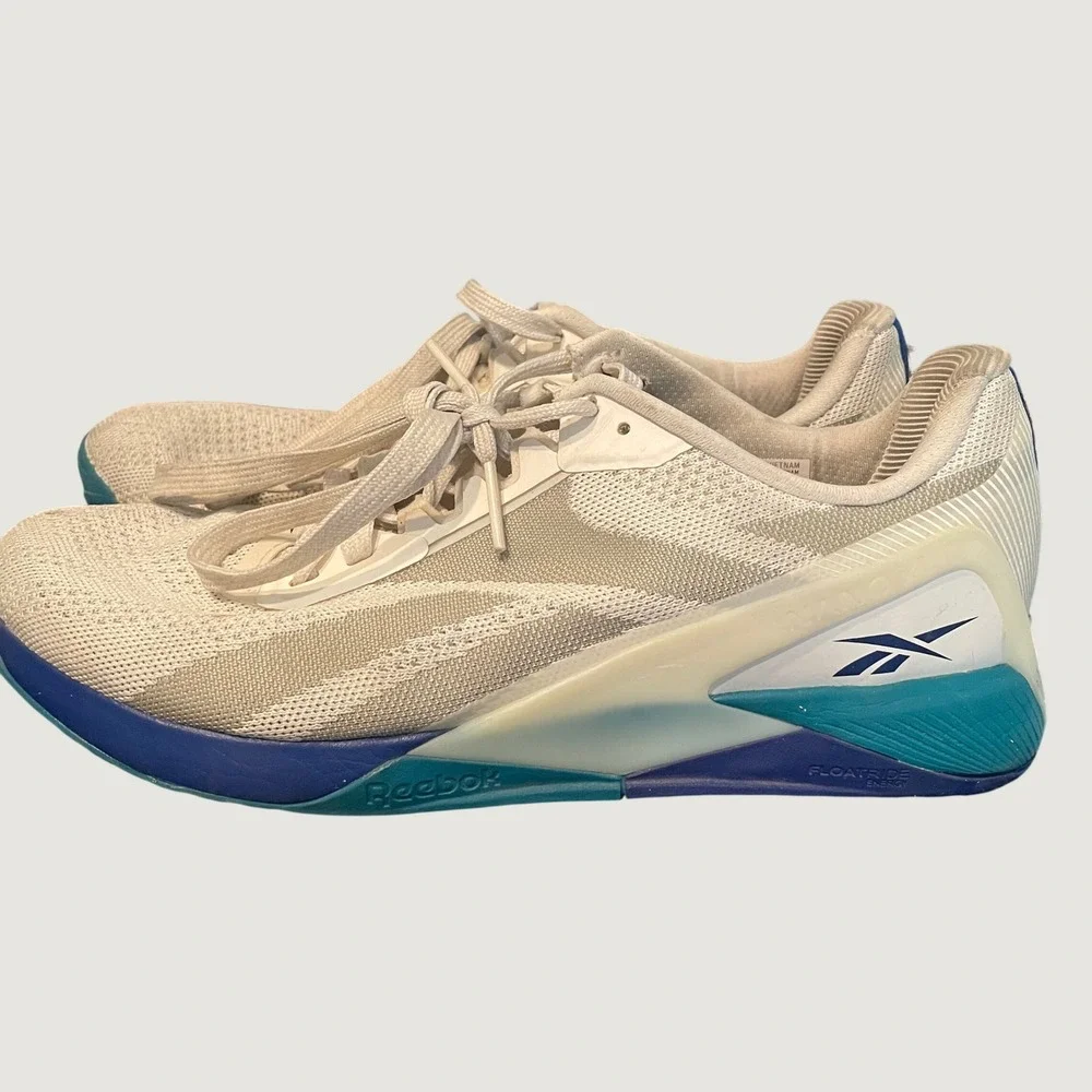 Reebok Nano X1 LesMills Men's Size 10 US Chalk Teal Training Shoe Sneaker GZ5393